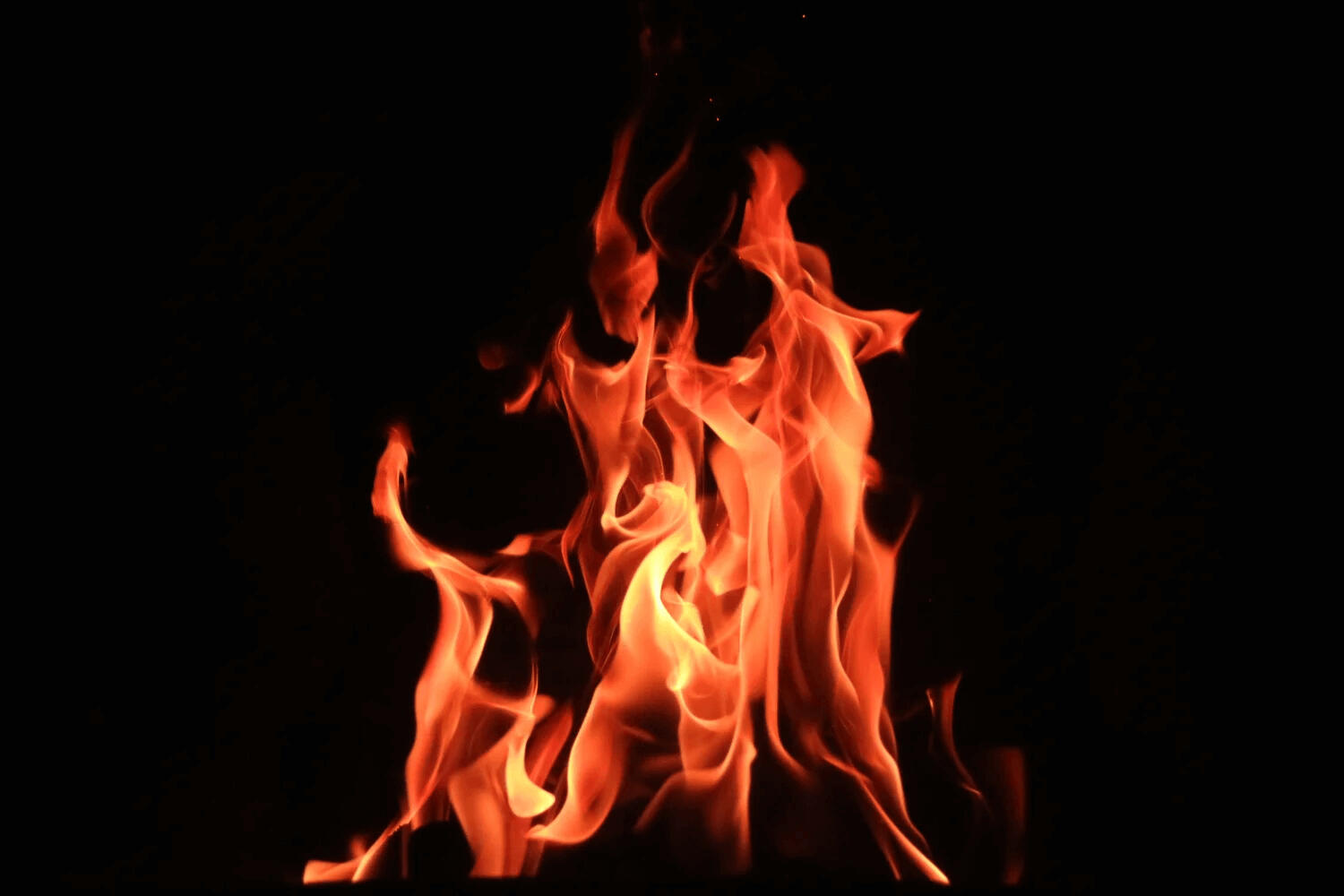 Image of a burning fire