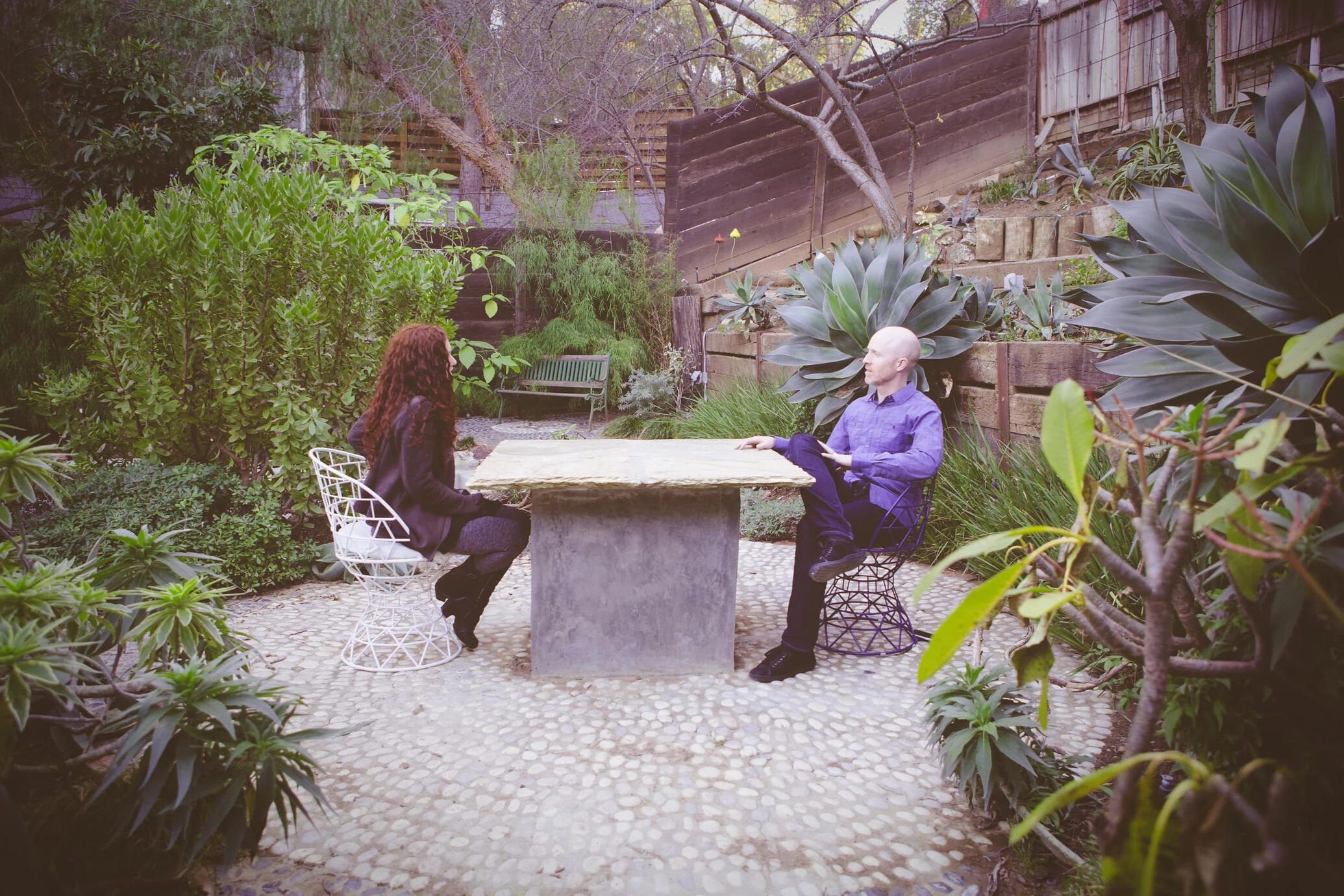 Matthew Brennan in a counseling session